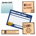Starter Set mit original Dankzettel und Holzboxen für hanuta® und duplo® von Dankfabrik. Made in Germany. Für Mitarbeiter, Dankbarkeit oder als Geschenk.