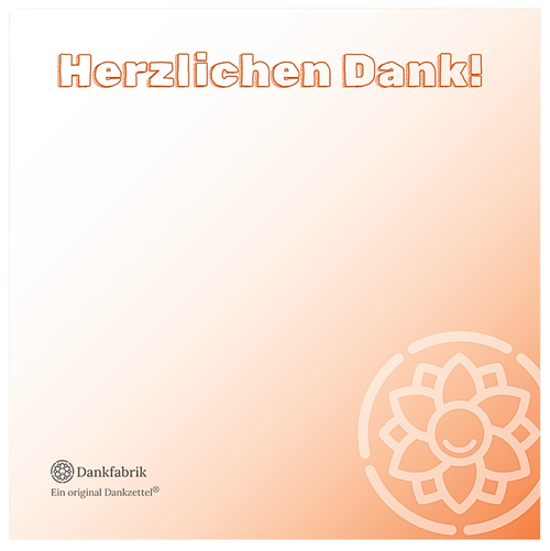 Original Dankzettel von Dankfabrik - Für Wertschätzung & Mitarbeiter. Made in Germany.