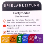 Kartenspiel Partymodus Die Betriebsanleitung von Dankfabrik. Für Teamführung, Weiterentwicklung & Wertschätzung. Made in Germany. Onboarding & Kennlernen.