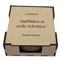 6er-Set Korkuntersetzer – „Positiv Edition"