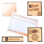 Origianl Dankzettel & Holzboxen für hanuta® und duplo® von Dankfabrik. Made in Germany. Für Mitarbeiter, Dankbarkeit oder Geschenkidee.