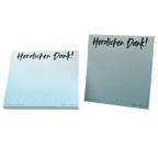 Kleiner Dankzettel als Block aus hochwertigem Papier für Teams, Kollegen und Büros um Wertschätzung auszudrücken.